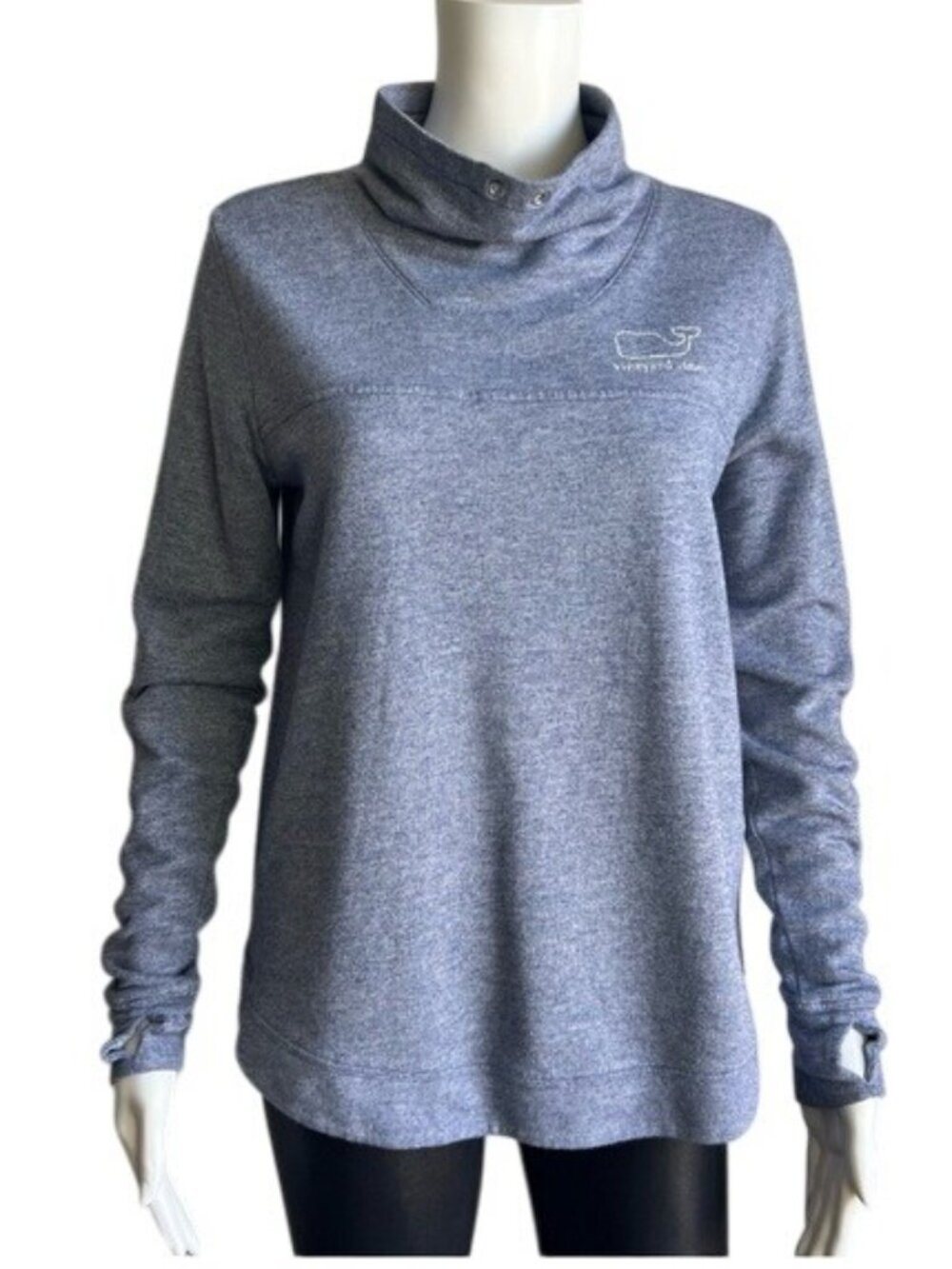 Vineyard Vines Whale Graphic Funnel-Neck Sweatshirt - XS